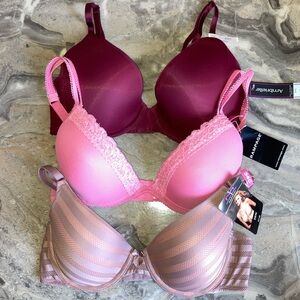 34C• NWT •bundle of 3 • Demi bras•Retails for $78